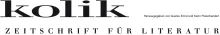 Logo Kolik Zeitschrift für Literatur